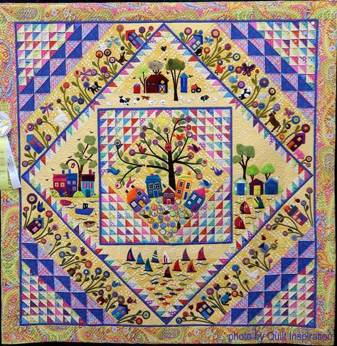 Dresden Neighborhood, Novelty Quilts, California Quilt, Your Place Or Mine, Square Quilts, Medallion Quilts, House Quilt Patterns, Charm Square Quilt, Computerized Quilting