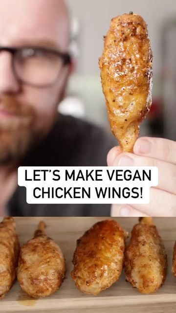 Plant Based Chicken Wings, Seitan Chicken Wings, Vegetarian Chicken Wings, Vegan Chicken Wings Recipe, Vegan Wings Recipe, Vegan Chicken Wings, Vegetarian Wings, Beginner Vegan, Vegan Wings