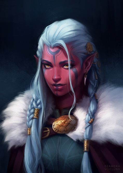 Character Portrait, Deandra Scicluna on ArtStation at https://www.artstation.com/artwork/xJ5e4X Pathfinder Character, Character Portrait, Heroic Fantasy, Dungeons And Dragons Characters, Dnd Art, An Elf, Fete Anime, Arte Fantasy, Fantasy Inspiration