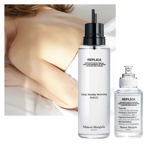 REPLICA Lazy Sunday Morning,  Refill Set by Maison Margiela Replica Lazy Sunday Morning, Replica Lazy Sunday, Fragrance Finder, Refillable Perfume Bottle, Lazy Sunday Morning, Sunny Morning, Patchouli Oil, Travel Size Perfume, Rose Absolute