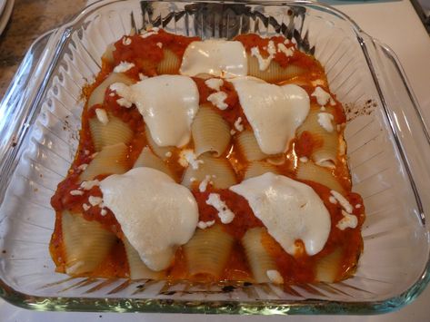 Ricotta Stuffed Shells, Stuffed Shells Ricotta, Roasted Eggplant, Roast Eggplant, Stuffed Shells, My Wife, Pasta Dishes, Ricotta, Eggplant