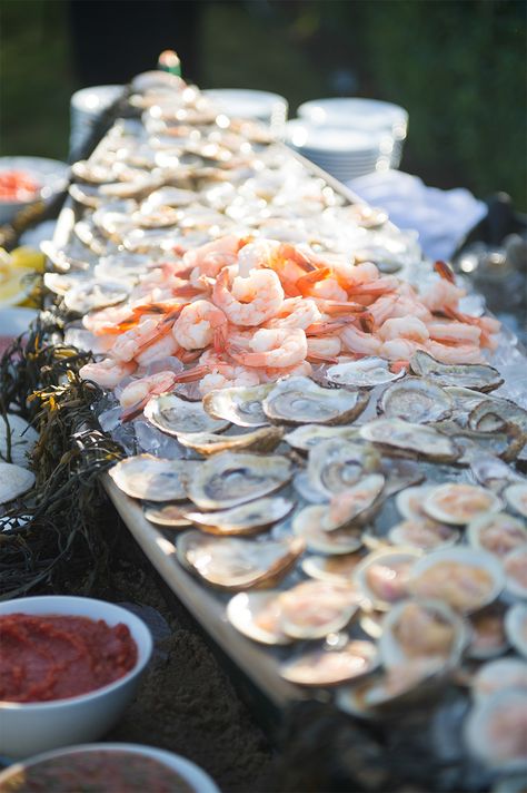 Appetizers Seafood, Seafood Appetizers Easy, Seafood Bar, Seafood Party, Seafood Buffet, Bar None, Appetizers For A Crowd, Easy Seafood, Wedding Buffet