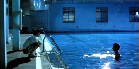 Blue Gate Crossing, Cinematic Photography, 인물 사진, Film Aesthetic, Film Stills, Pulp Fiction, Blue Aesthetic, Movie Scenes, Cinematography