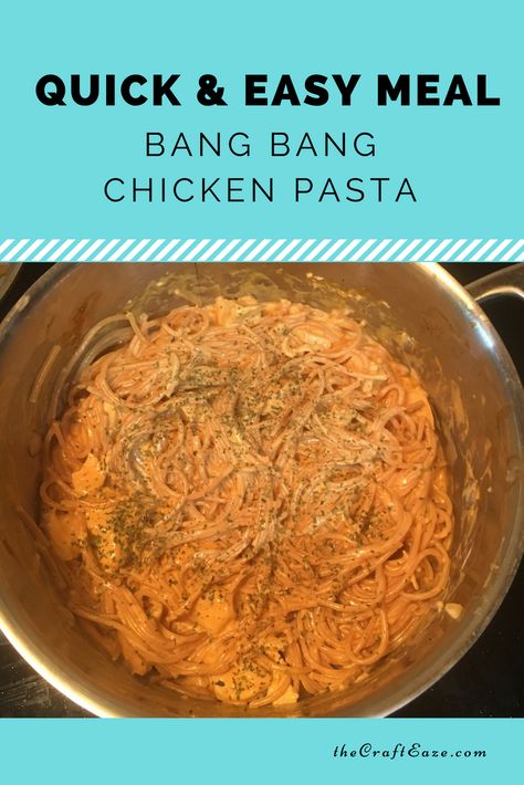 Bang Bang Chicken Pasta, Easy Chicken Pasta Recipe, Bang Bang Chicken, Italian Night, Leftover Chicken Recipes, Spicy Food, Chicken Pasta Recipes, Leftovers Recipes, Easy Pasta Recipes