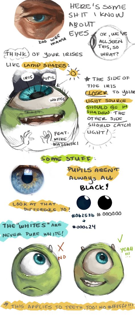 Painting Eyes, Tips For Painting, Art Advice, 얼굴 그리기, Soft Aesthetic, Digital Painting Tutorials, Poses References, Anatomy Reference, Drawing Tutorials