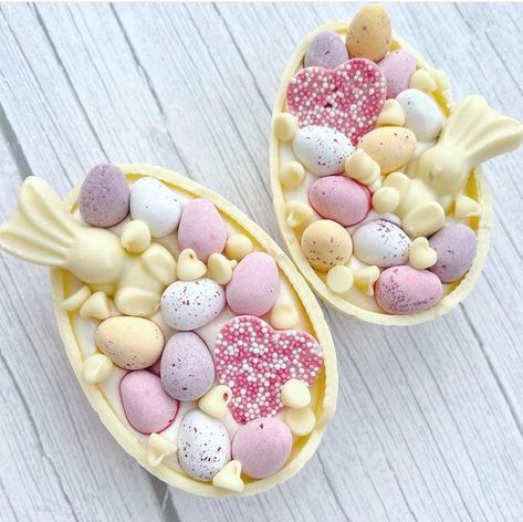 Easter Themed Treats, Easter Cooking, Easter Party Food, Creative Easter Eggs, Easter Sweets, Easter Baking, Digestive Biscuits, Easter Eggs Chocolate, Easter Cupcakes