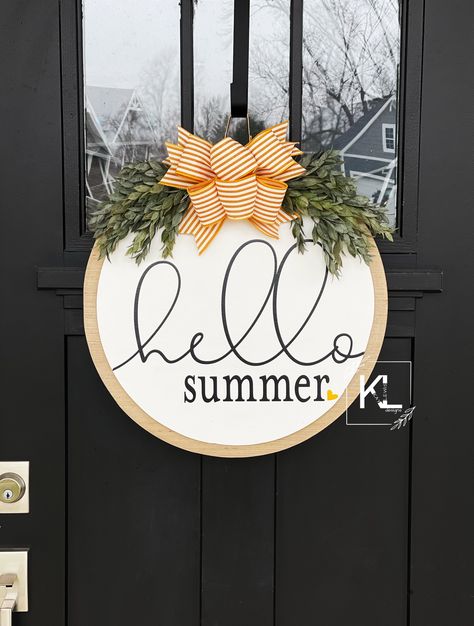 Summer classroom door