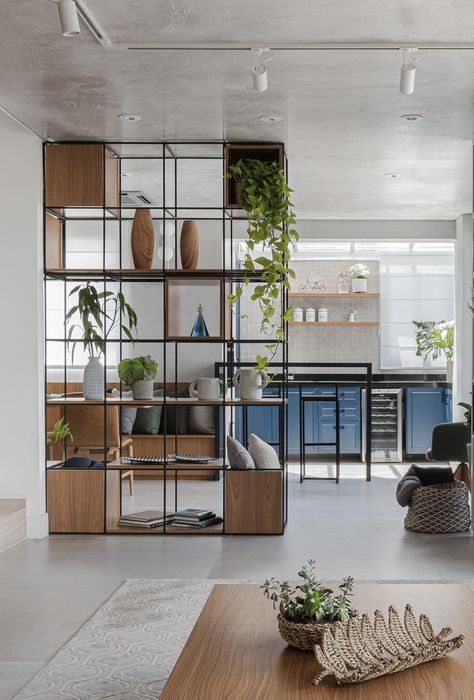 Unique Partition Design, Wall Partition Design, Condo Interior Design, Office Interior Design Modern, Condo Interior, Furniture Design Chair, Small Apartment Living Room, Living Room Partition, Living Room Partition Design