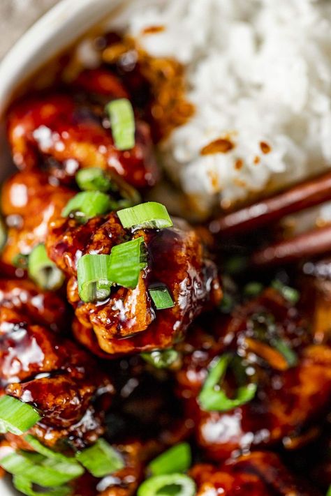 Air Fryer General Tso's Chicken - Went Here 8 This General Tso Chicken Air Fryer, Fried Chicken Pieces, Chicken Air Fryer, General Tso's Chicken, Tso Chicken, Chinese Cooking Wine, General Tso Chicken, General Tso, Sweet And Spicy Sauce