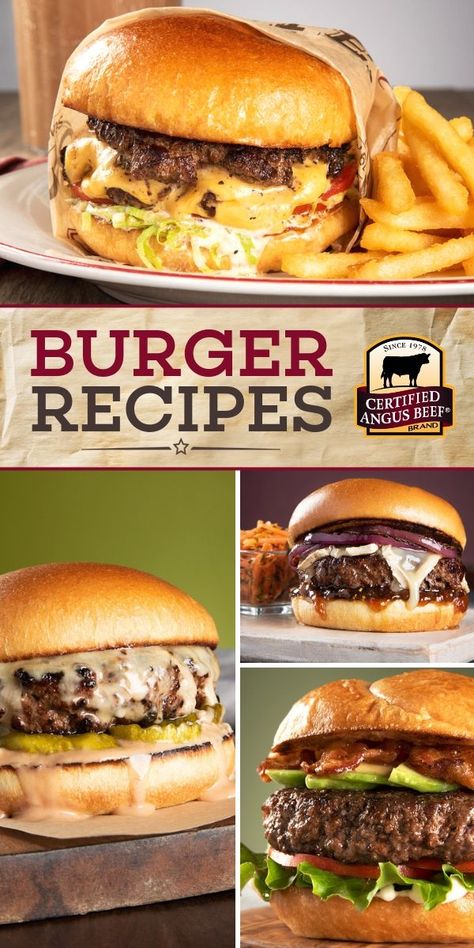 Burger Sandwich Recipes, Best Beef Burgers Recipe, Best Burger Recipe Grill, Burger Ideas Restaurant, Great Burgers Recipes, Beef Burger Ideas, Different Burger Ideas, Best Burgers Recipes, Best Burger Recipes