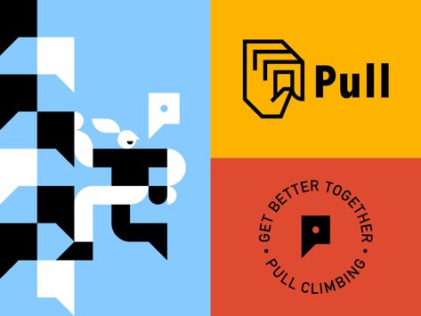 Climbing Brand 2 by Patrick Moriarty on Dribbble Bouldering Gym, Romper Room, P Logo, Gym Logo, Climbing Gym, Logo Collection, Logo Concept, Logo Images, Brand Identity Design