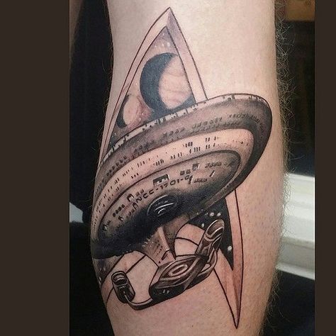 Star Trek Enterprise Tattoo, Star Trek Tattoo Ideas, Tattoo Ideas Big, Star Trek Tattoo, Awesome Tattoos, Star Trek Enterprise, Uss Enterprise, Flickr Photos, Tattoos Ideas