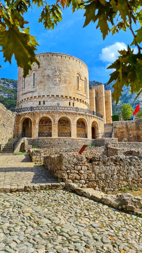 Kruja Albania, Kruje Albania, Travel Albania, Albania Travel, Albanian Culture, Balkan Peninsula, Building Aesthetic, Aesthetic Instagram Theme, Archaeological Site