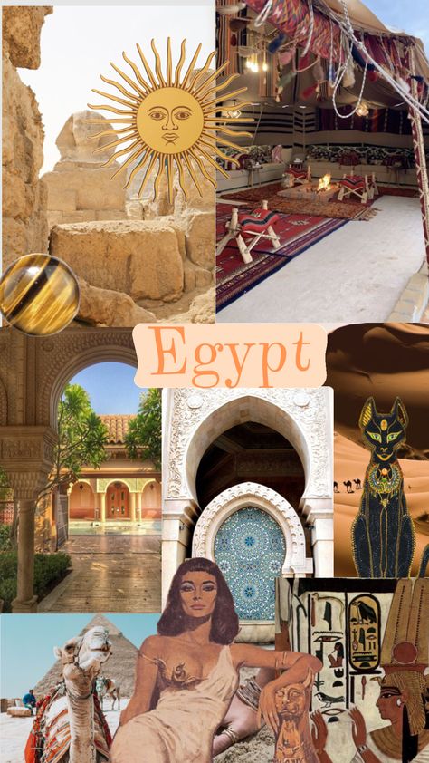 Egypt Mood Board, Egypt Collage, Egypt Moodboard, Egypt Beauty, Egypt Wallpaper, Egypt Country, Goddess Of Egypt, Egypt Aesthetic, Travel Collage