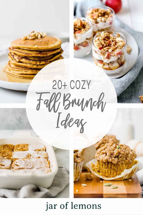 Fall Brunch Ideas, Autumn Brunch Recipes, Breakfast Brunch Party, Cozy Brunch, Brunch Foods, Fall Recipes Breakfast, Breakfast At Home, Themed Recipes, Thanksgiving Brunch