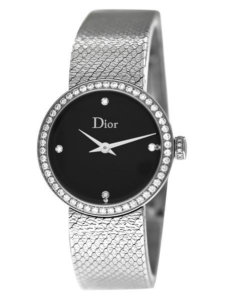 Dior La D De Dior CD047111M002 Diamonds Stainless Steel 25MM Ladies' Quartz Dior La D De Dior CD047111M002 Diamonds Stainless Steel 25MM Ladies' Quartz DESCRIPTION: Movement Swiss Quartz  Clasp/ Buckle Material Stainless steel Total Weight 52 gr. Bezel Diameter 25 mm  Case Length with Lugs 25 mm Case Width with Crown 27 mm Crown Material Stainless Steel with diamonds inserts Retail / List Price $6.650 Warranty 1-year warranty from Luxury Horology Inc. Fits Wrist Up To 7 inches Please refer to the item specifics above for detailed specifications of this watch.  YOU MUST read and understand all the information in the descriptions prior to purchasing. Please make sure you understand the size of the watch. Ask questions if you are not sure. Dior La D De Dior CD047111M002 Diamonds Stainless Ste Dior Watch Women, Dior Watches, Dior Watch, Silver Watches Women, Gold Watches Women, Dior Jewelry, Must Read, High Jewelry, Accessories Watches