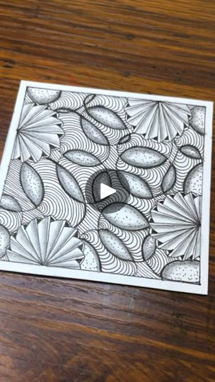 Pattern Drawing Tutorial, Zentangle Pattern, Zentangle Doodle, Zentangle Tutorial, Drawing Tutorials For Beginners, Tangle Doodle, Easy Art, Zen Art, Zen Doodle