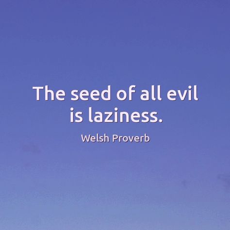 The seebd of all evil is laziness. Welsh proverb Proverbs In English With Meaning, Welsh Proverbs, Indian Proverbs Wisdom, Proverbs About Education, Proverb Meaning, Ancient Proverbs Wisdom, Savvy Quotes, African Quotes, Stoicism Quotes