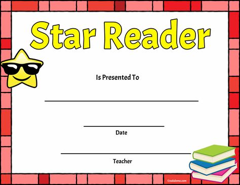 Teacher Certificates, Encouraging Notes For Students, School Award Certificates, Reading Certificates, Certificate Ideas, Student Id Card, Teacher Classroom Supplies, Preschool Charts, Student Certificates