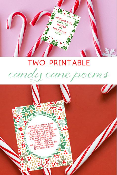 Looking for free a printable candy cane poem for easy and inexpensive holiday treats?I’m sharing two of my favorite with you today! Print them out and add to some candy canes for an easy and cheap treat idea. Candy Cane Tags Printable Free, Candy Cane Poem Printable, Printable Candy Cane, Poem Ideas, Candy Cane Poem, Christmas Hosting, Candy Toppers, Poems For Kids, Candy Cane Gifts