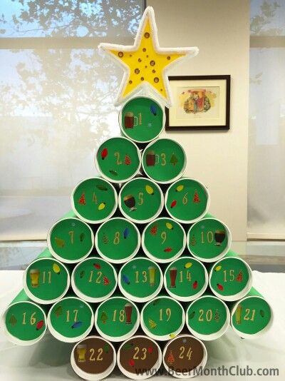 Advent Calendar Craft Beer Advent Calendar, Beer Advent Calendar, Wine Advent Calendar, Make An Advent Calendar, Homemade Advent Calendars, Craft Beer Gifts, Christmas Tree Advent Calendar, Calendar Advent, Diy Beer