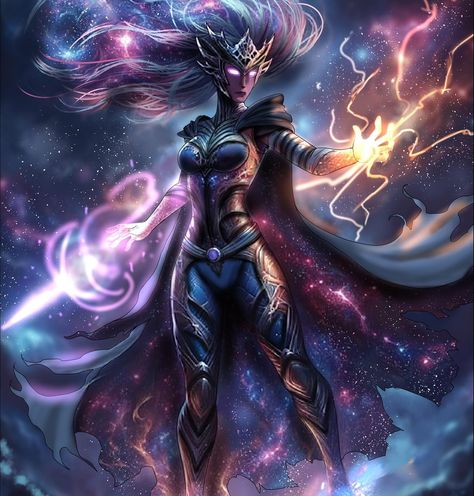 Kindra the Sorceress was destined for greatness. Her natural mastery of cosmic energies enabled her to cast spells capable of bending reality. She fights to keep the galaxy’s balance, her powers both a spectacle and chaotic . . . . . #starball #galacticgladiators #anime #animeart #marvelart #comicbookart #comicart #animeinsta #fanart #artwork #characterart #fighters #coolart #gaming #comicart #superhero #dccomicart #ninjaturtles #characterdesign #spacefantasy #digitalsketch #artoftheday Energy Bending, Reality Bending, The Sorceress, Destined For Greatness, Space Fantasy, Halloween Make Up, Children's Picture Books, Childrens Stories, Dc Comics Art