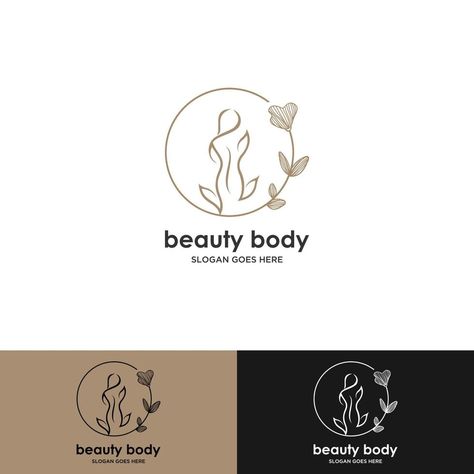 Body Care Logo Design, Woman Icon Logo, Beauty Icon Design, Skin Care Logo Design Ideas, Spa Logo Ideas, Body Care Logo, Logo Design Body, Female Logo Design, Beauty Spa Logo