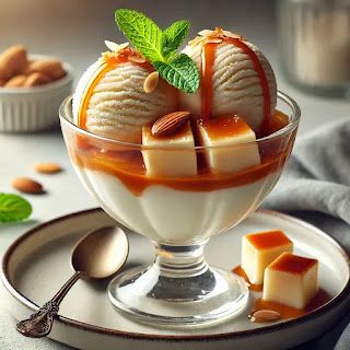 #copadehelado #copadehelado #HeladodeVainilla #heladodevainilla #heladodevainillaycaramelo Copa De Helado Con Flan y Caramelo Ingredientes: Para las copas de helado: 500 ml de helado de vainilla 2 flanes individuales (pueden ser caseros o comprados) 100 g de azúcar para el caramelo (si decides hacerlo casero) 100 ml de nata (crema de leche) 50 g de almendras caramelizadas (opcional) para decorar Hojas de menta fresca para decorar Instrucciones: Preparar el caramelo (si es casero): En una sa... Flan