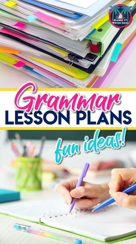 Grammar Lesson Plans, Lesson Plan Ideas, Ela Lesson Plans, Teaching Secondary, School Lesson Plans, Language Arts Teacher, English Language Arts High School, High School Ela, Language Arts Classroom