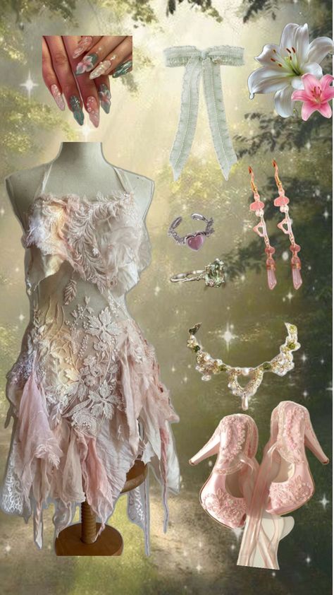 Prom Jewerly, Melanie Martinez Fairy, Melanie Martinez Concert Outfit, Melanie Martinez Outfit, Melanie Martinez Outfit Ideas, Melanie Martinez Outfits, Melanie Martinez Concert, Fairycore Dress, Fairy Outfit