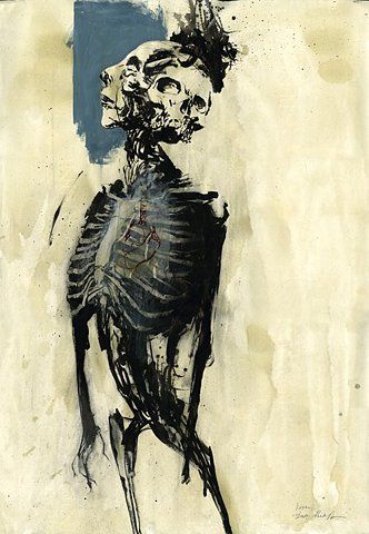 abstract skeleton A Level Art, Electronic Art, Ink Illustrations, Anatomy Art, Art Portfolio, Skull Art, Funky Art, Surreal Art, Horror Art