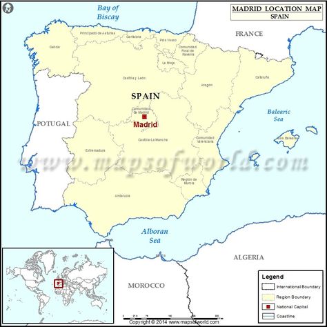 Where is Madrid | Location of Madrid in Spain Map Blank World Map, Spain Map, United Kingdom Map, Environment Map, Asia City, America City, South America Map, Mexico Map, Canada Map