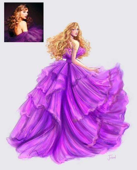 Speak Now Outfits, Comics Ladybug, Taylor Swift Drawing, Taylor Swift Dress, Wallpapers Cartoon, Taylor Swift Fan Club, Taylor Swift Speak Now, Taylor Swift Cute, Estilo Taylor Swift