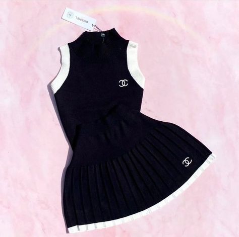 - on X: "Chanel Tennis Skirt Set https://t.co/HJT1QL7ziW" / X Chanel Outfits Women, Chanel Tennis, 2000s Clothing, Tennis Set, Chanel Skirt, Chanel Outfit, Fitness Wear Outfits, Concept Clothing, Tennis Fashion