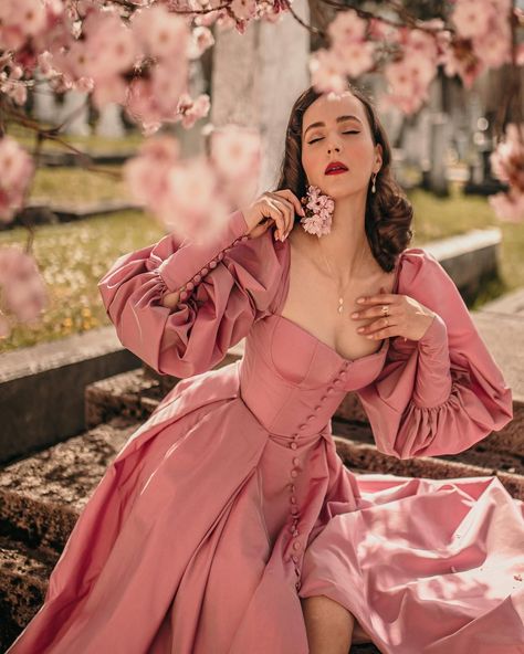 Teuta Matoshi’s Instagram profile post: “Cherry blossom season in the Timeless Rose gown 🍒💗 @iddavanmunster #teutamatoshi #teutamatoshiduriqi” Idda Van Munster, Teuta Matoshi, Rose Gown, Satin Prom Dresses, Special Occasion Gowns, Bridal Jumpsuit, Sweetheart Prom Dress, Womens Prom Dresses, Satin Prom Dress