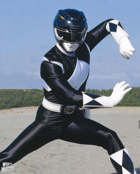 Black Ranger Power Ranger Black, Original Power Rangers, Black Ranger, Power Rangers Cosplay, All Power Rangers, Logo Game, Power Rangers Art, Go Go Power Rangers, Green Ranger