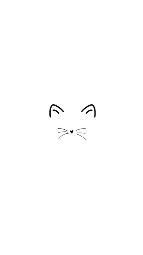 Cat Outline Tattoo, Cat Tattoo Simple, Cat Outline, Doodle Tattoo, Cat Tattoo Designs, Cat Doodle, Cat Icon, Mini Drawings, Instagram Highlight Icons