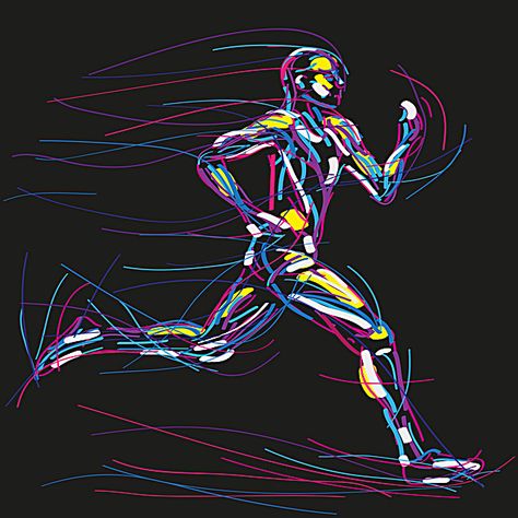 abstract character lines running vector background, Abstract Figures, People Line, People Run, Background image Fitness Design Gym, People Background, Running Illustration, Running Vector, Gym Motivation Wallpaper, Running Tattoo, Running Art, Gym Images, Gym Wallpaper