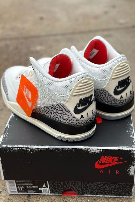 Air Jordan 3 Reimagined, Jordan 3 Reimagined, Jordan 3 White Cement Reimagined, White Cement Reimagined, Jordan 3 White Cement, Basket Shoes, Nike Air Jordan Shoes, White Cement, Air Plane