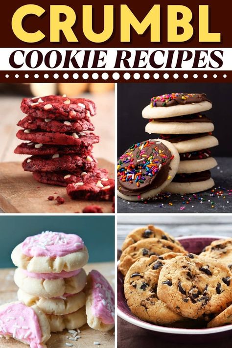 Dough Cookie Recipe, Cookie Dunkers, Crumbl Cookie Recipes, Recipes For Treats, Cake Batter Cookies Recipe, Copycat Crumbl Cookie, Cookie Recipes Gooey, Cookies 2023, Raspberry Pie Filling