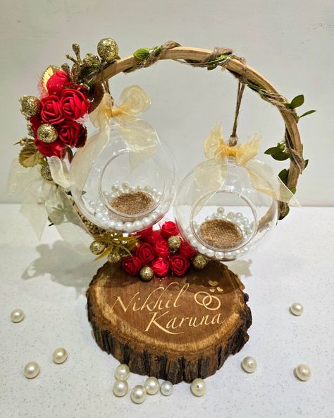 Introducing Wooden Ring Platter 💍 for the weddings this season 😍✨️ Tag your friends who are getting engaged this season! Ring platter, engagement, wedding, engagement tray, flowers, home decor . . . . #ringplatter #ringceremony #ringceremonytray #wedding #weddinggifts #engagement #engagementtray #engagementringplatter #ring #weddingceremony #homedecor #flowers #resinringplatter #resinplatter #gift #giftforsister #giftforfriend #thehandmadecafe Engagement Tray, Engagement Ring Platter, Ring Platter, Engagement Ring Holders, Flowers Home Decor, Rings Ceremony, Ring Holders, Flowers Home, Wooden Ring