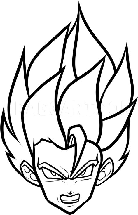 How To Draw A Super Saiyan Easy, Step by Step, Drawing Guide, by Dawn | dragoart.com How To Draw Goku Easy, Dragon Ball Drawing Easy, How To Draw Goku Step By Step, Dragon Ball Z Drawings Easy, Goku Easy Drawing, Super Sonic Drawing, Goku Drawing Easy, Dragon Ball Drawing, Futurama Tattoo