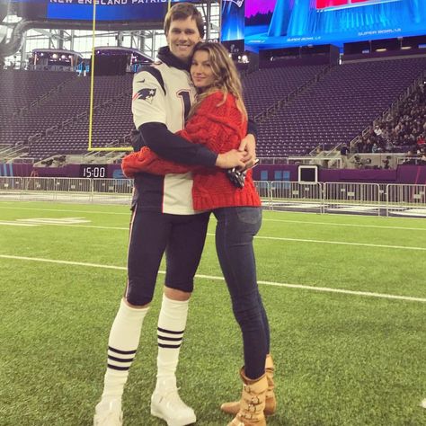 The New England Patriots may have lost the Super Bowl to the Philadelphia Eagles on Sunday night, but Tom Brady will always be a winner in Gisele Tom Brady Wife, Superbowl Outfit, Tom And Gisele, Tom Brady Goat, Brady Kids, Nfl Wives, Super Bowl Outfit, Tom Brady And Gisele, Pirate Boots