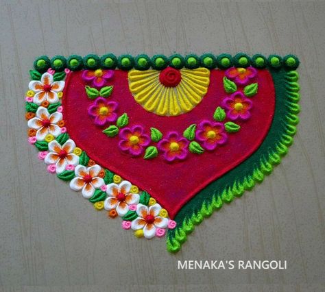 Door Rangoli Designs, Rangoli Designs For Pongal, Rangoli Designs Pongal, Rangoli Designs For Sankranthi, Colour Rangoli Designs, Sankranthi Rangoli Designs, Easy Kolam Designs, Door Rangoli, Sankranthi Rangoli