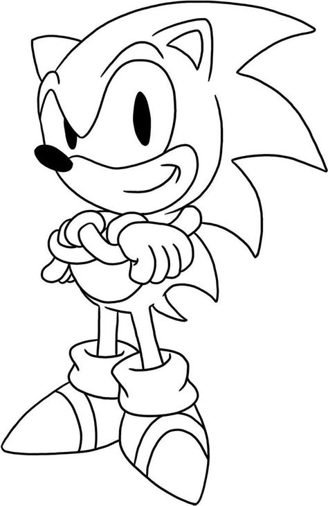 Sonic The Hedgehog Coloring Pages: Here is a collection of the some of the best sonic the hedgehog pictures to color. Sonic the hedgehog coloring pages to print is a wondrous pre-reading activity for your kids. Hedgehog Coloring Page, Sonic The Hedgehog Coloring Pages, Sonic The Hedgehog Coloring, Easy Cartoon Characters, Hedgehog Colors, How To Draw Sonic, Drawing Cartoon Characters, Cartoon Coloring Pages, Simple Cartoon