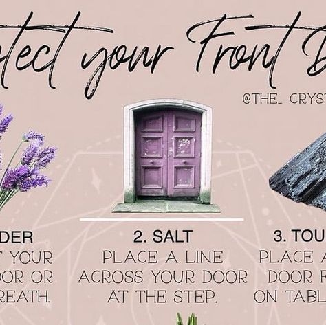 Feng Shui Front Door, Home Feng Shui, House Protection, Using Crystals, Door House, Door Protection, Good Luck Spells, Witch Rituals, W.i.t.c.h Aesthetic