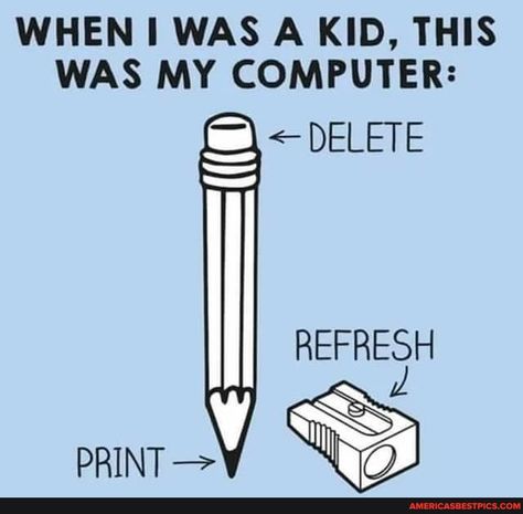 WHEN WAS A KID, THIS WAS MY COMPUTER: < DELETE REFRESH PRINT - America’s best pics and videos Humor Mexicano, Humor Memes, Monster Truck, Funny Cartoons, Funny Signs, Bones Funny, Childhood Memories, Life Lessons, I Laughed