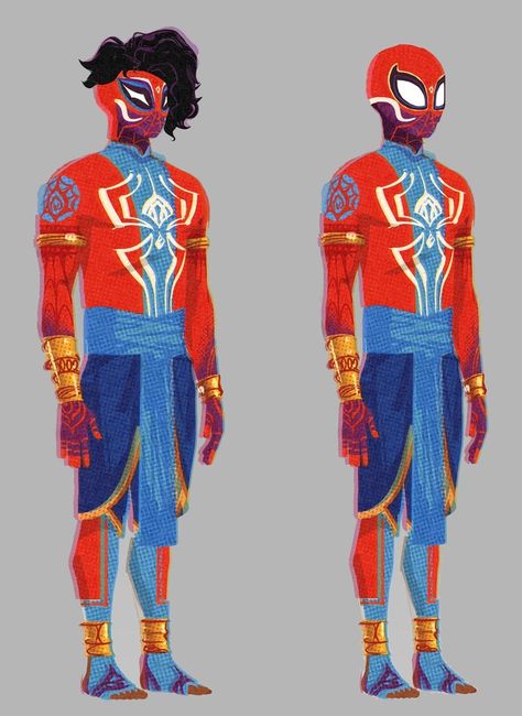 Spiderverse Art Style, Indian Spiderman, Spiderman India, Spiderverse Art, Draw Spider, Pavitr Prabhakar, Spiderman Poses, Spider Sona, Spider Men