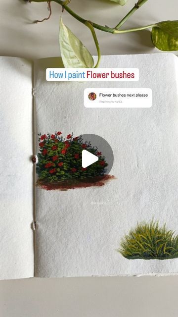 305K views · 40K likes | ART | ALINA on Instagram: "What's next you all? Drop your comments.
.
.

.

.

. 

.

#arttutorial#howto #easyart #flowerpaintings
#artlearner
Art tutorial, tutorial for beginners, beginner art, painting greens, painting grass, bushes, how to paint, painting flowers" Bush Drawing Tutorial, Bush Painting Tutorial, How To Paint A Bush, Greens Painting, Grass Bushes, Bush Drawing, Painting Grass, Grass Painting, Beginner Art