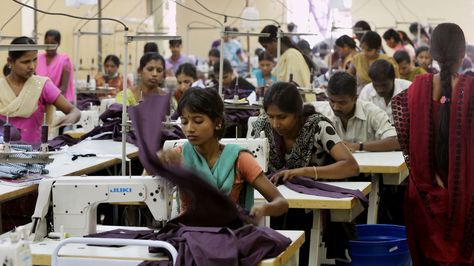 Many female workers were only allowed to leave their hostels for two hours a week. Sewing Factory, Factory Worker, Garment Workers, Garment Industry, Garment Factory, Western Wear For Women, Textile Industry, Womens Fashion For Work, Labour